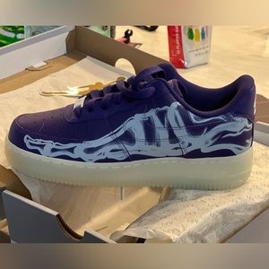 Nike AF1 2021 Halloween shoe. Purple Xray